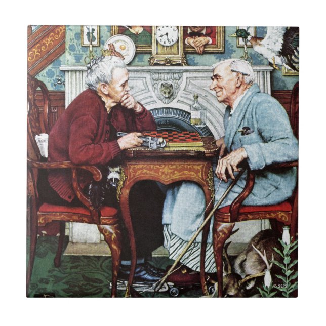 April Fool, 1943 Kakelplatta (Framsidan)