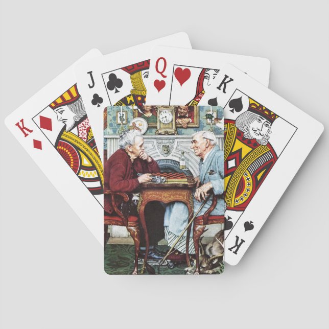 April Fool, 1943 Spelkort (Baksidan)