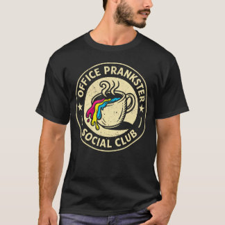 April Fool Office Prankster Social Club Retro T Shirt