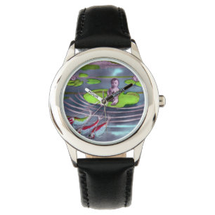April Fool Vintage Fransk vykort Armbandsur