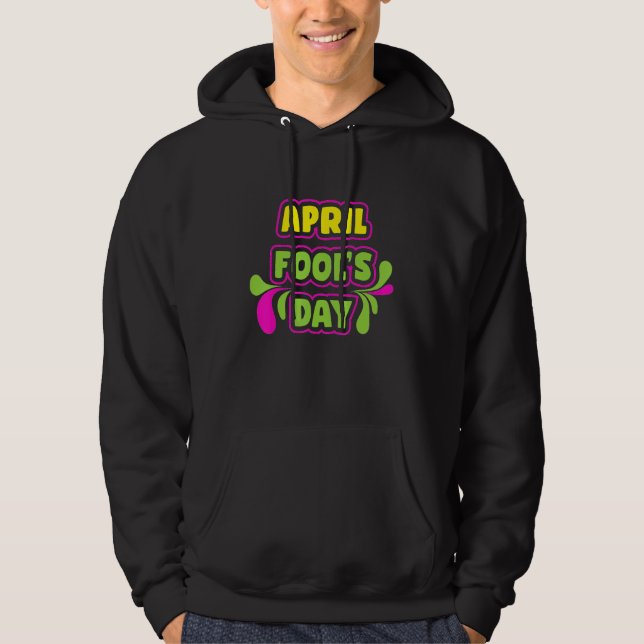April Fools dag 1 april 2022, lycklig Jo Hoodie (Framsida)
