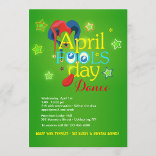 April Fools dag Dance-inbjudan Inbjudningar