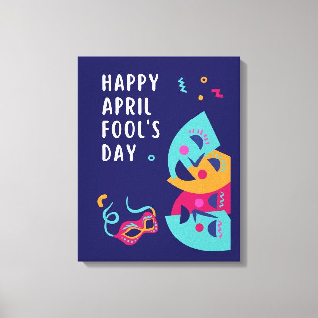 April Fools dag Papper Plate Canvastryck (Framsida)