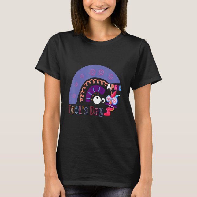 April Fools dag Skojjar regnbåge 2022 skämt T Shirt (Framsida)