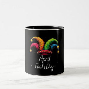 April Fools dag Två-Tonad Mugg