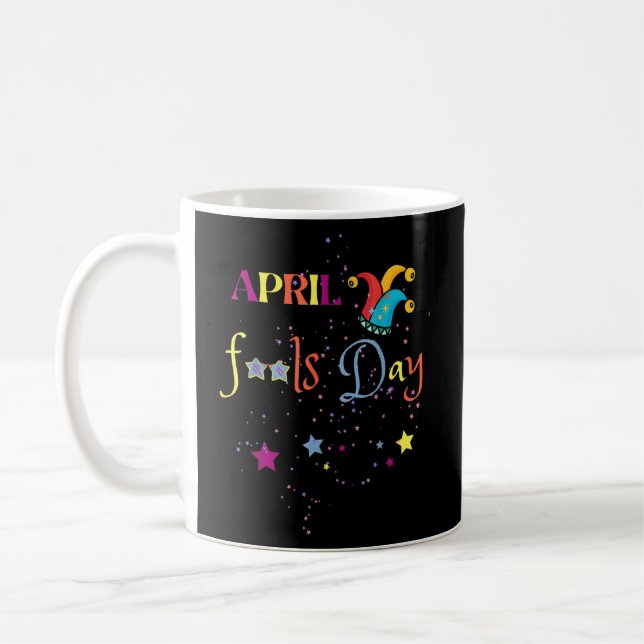April Fool's Day April 1:a april Skojja skjortor M Kaffemugg (Vänster)