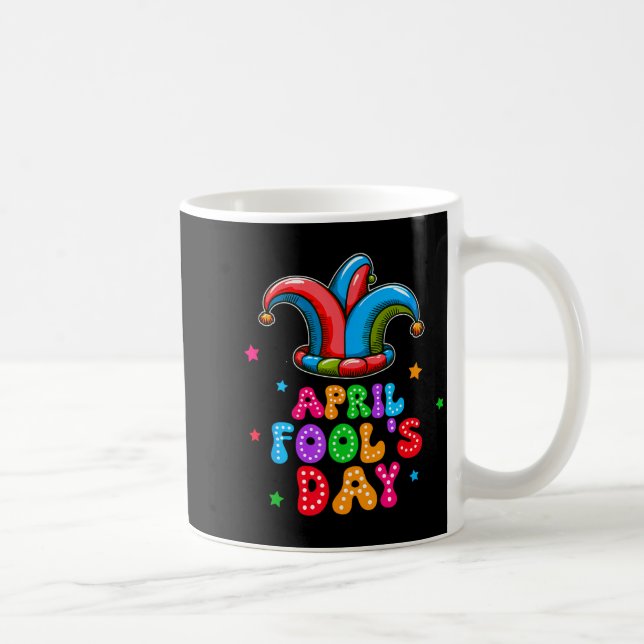 April Fool's Day April 1st Prank Joke Funny Gift  Kaffemugg (Höger)