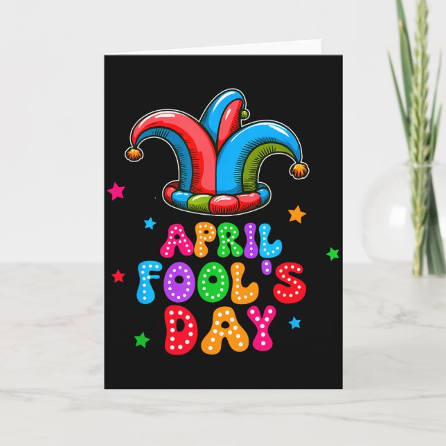 April Fool's Day April 1st Prank Joke Funny Gift  Kort (Framsida)