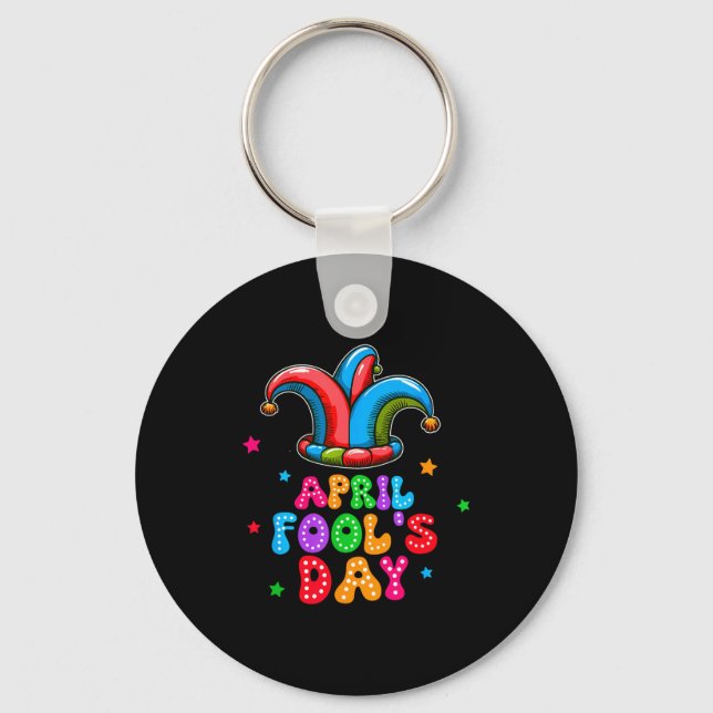 April Fool's Day April 1st Prank Joke Funny Gift  Nyckelring (Framsida)