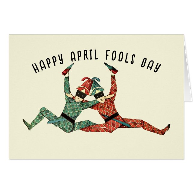 April Fool's Day Card OBS Kort (Framsidan Horizontal)
