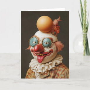 April Fools Day Clown Helgkort