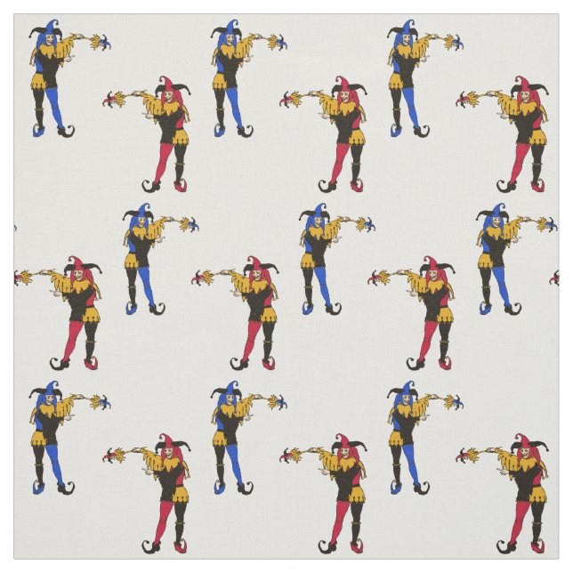 April Fools Day Court Jesters Tyg (Provkarta)