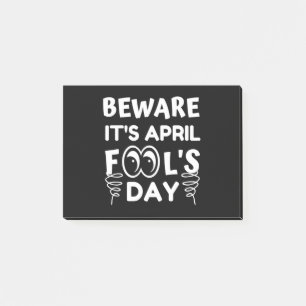 April Fool's Day Funny Post-it Block