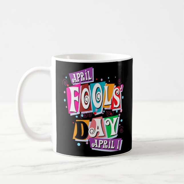 April Fools Day Lurass Kit 1 april Jokes Kids Ad Kaffemugg (Vänster)