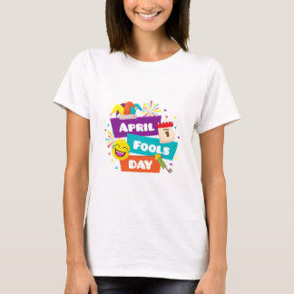 April Fools Day Roligt - Färgfull T-Shirt-design! T Shirt