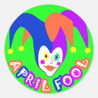 April Fools Day Stickers Runt Klistermärke