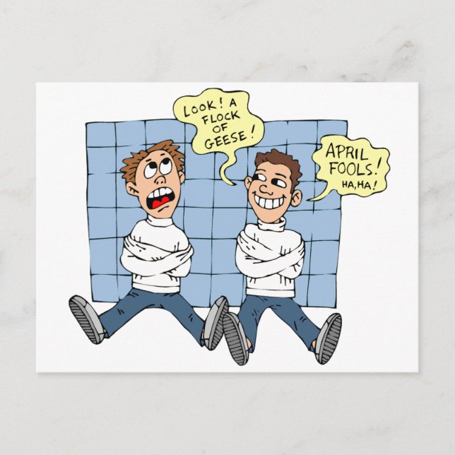 April Fools Day Vykort (Framsida)