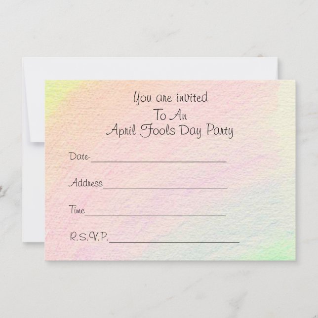 April Fools - Inbjudningar (Framsida)