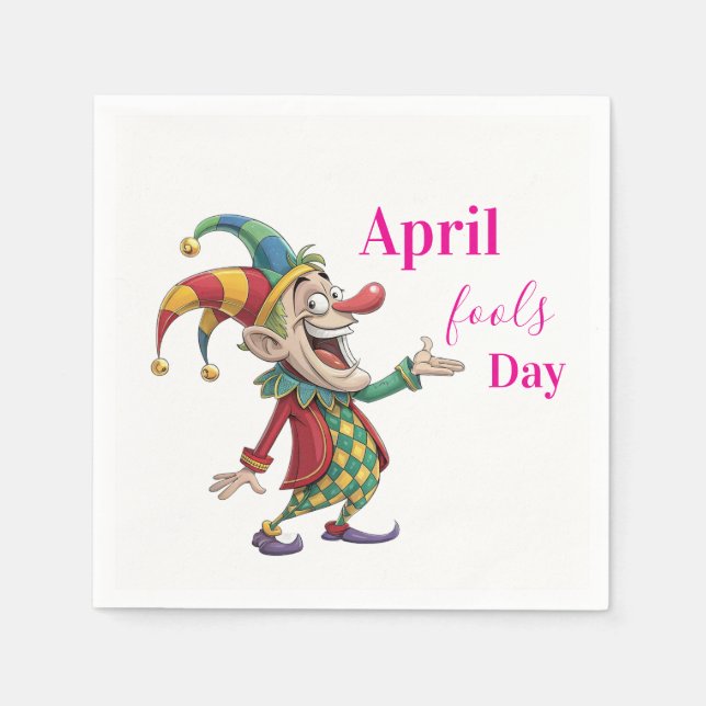 April Fools Paper Napkins Pappersservett (Framsidan)