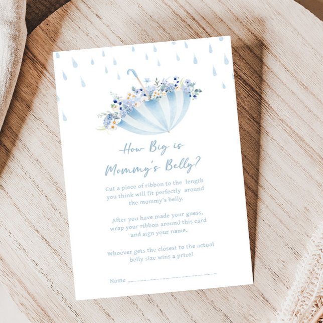 April Ger Maj Blommor Dusch Hur Stor Är Spelet (April Shower Bring May Flowers Baby Shower Game)