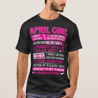 April Girl Funny April Birthday T Shirt