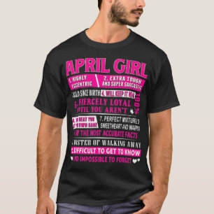 April Girl Funny April Birthday T Shirt