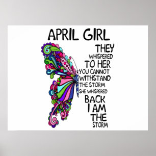April Girl, hon viskade tillbaka jag är Storm Poster