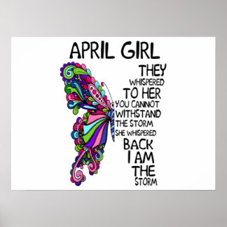April Girl, hon viskade tillbaka jag är Storm Poster