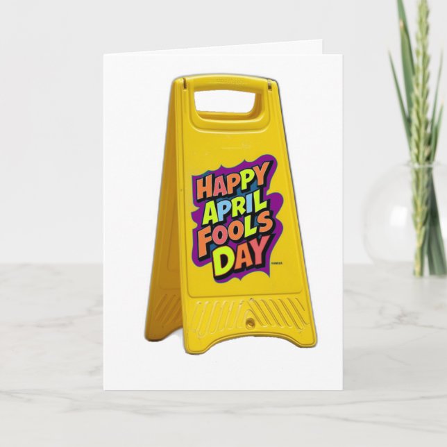 April-gult, veckodag, plasttext färglös kort (Framsida)