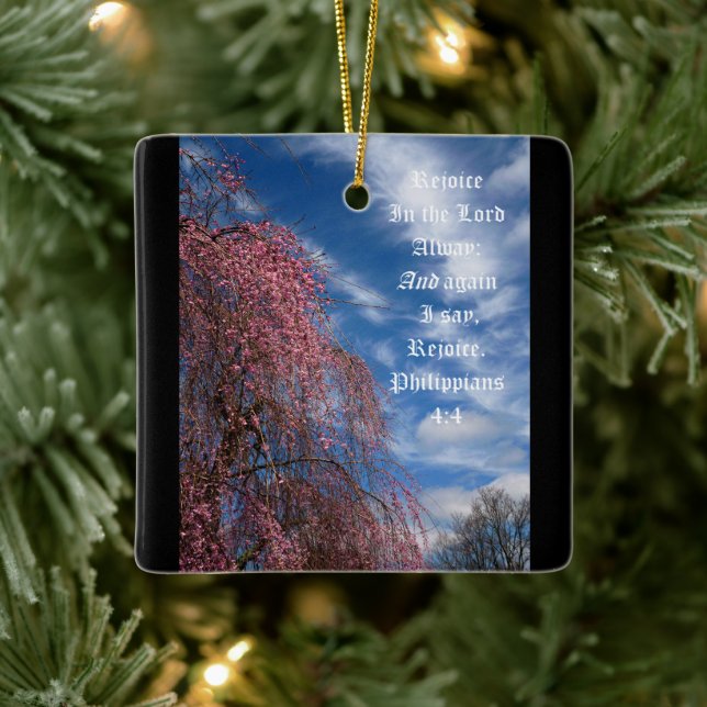 April Himlar med Filippinerna 4:4 Julgransprydnad Keramik (Träd)