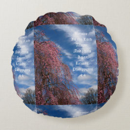 April Himlar med Filippinerna 4:4 Rund Kudde