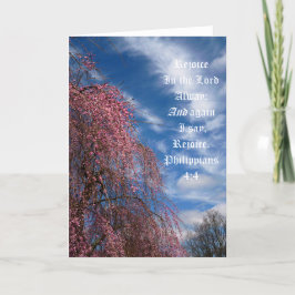 April Himlar med Filippinerna 4:4 Tack Kort