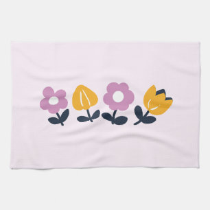 April Hugs and Blöt Noses - Blommigt Part Kökshandduk