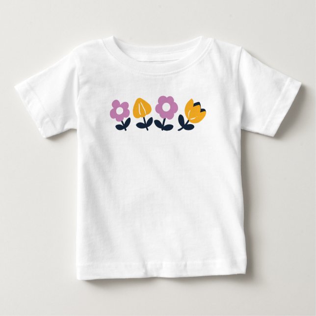 April Hugs and Blöt Noses - Blommigt Part T Shirt (Framsida)