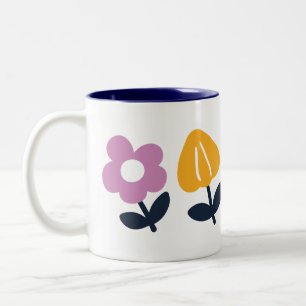 April Hugs and Blöt Noses - Blommigt Part Två-Tonad Mugg