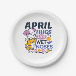 April Hugs and Blöt Noses - Cute Hund and Cat Art