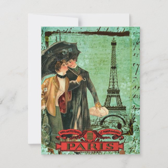 April i Paris inbjudan (Framsida)