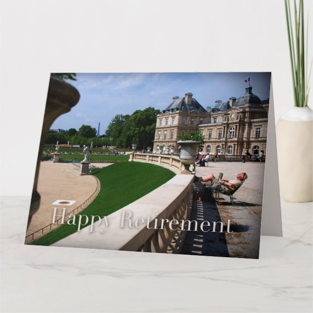 April i Paris Lycklig Large Card Kort (Framsida)
