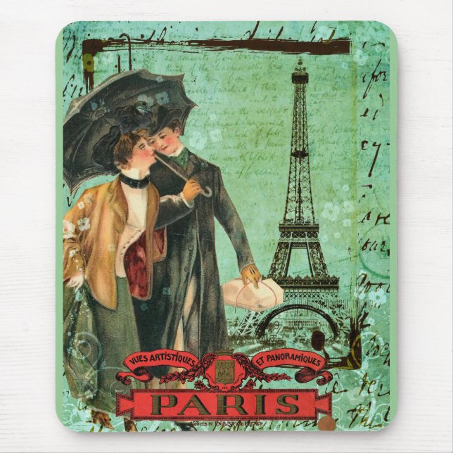 April i Paris Mousepad Musmatta (Framsidan)