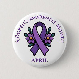 April is Sjögren's Awareness Month | Purple Ribbon Knapp