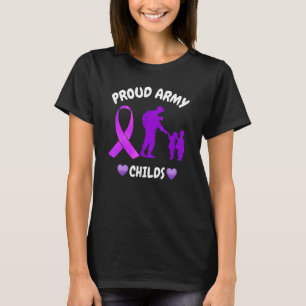 April Lila upp Månad för militära barnsoldater Ame T Shirt
