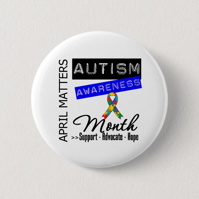 April Matters - Autism Awareness Month Knapp (Framsida)