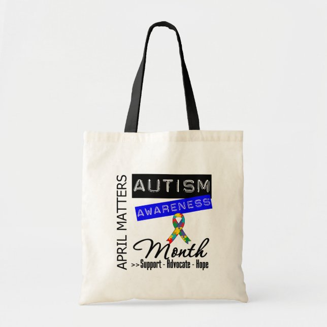 April Matters - Autism Awareness Month Tygkasse (Framsidan)