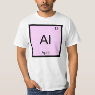 April Namn kemi Inslag Periodiska Bord Tröja