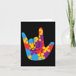 April National Autism Awareness Month Asl Kärlek S Kort