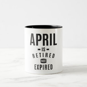 April Personlig Namn Två-Tonad Mugg