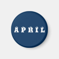 April: Polislådan Blue Eyebollar Magnet av Janz