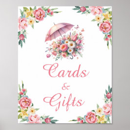 April Shoings Brings May Flowers Cards and Gifts Poster