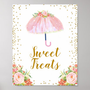 April Showare tar med sig maj Blommor Sweet Treats Poster