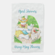 April Showen...Ta med May Flowers Garden Flagga
